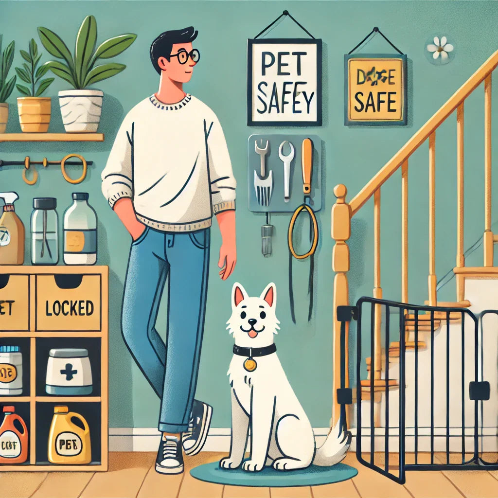 Illustration of Pet Safety With Teddy Bears And Baths