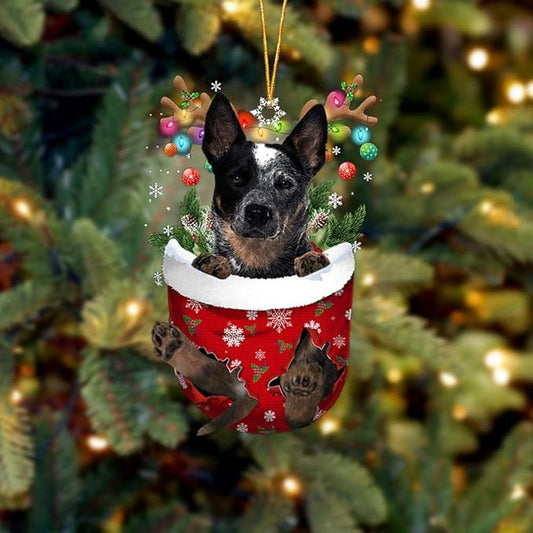 Personalized Blue Heeler Christmas Ornaments