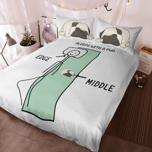 Sleep With Pug Bedding Set