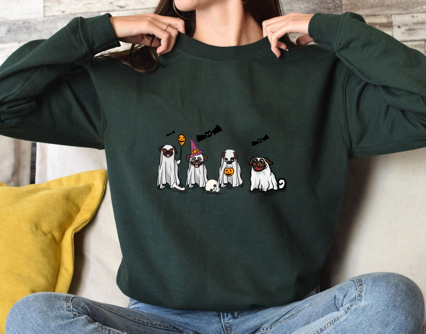 Pug Fall Halloween Ghost Shirts