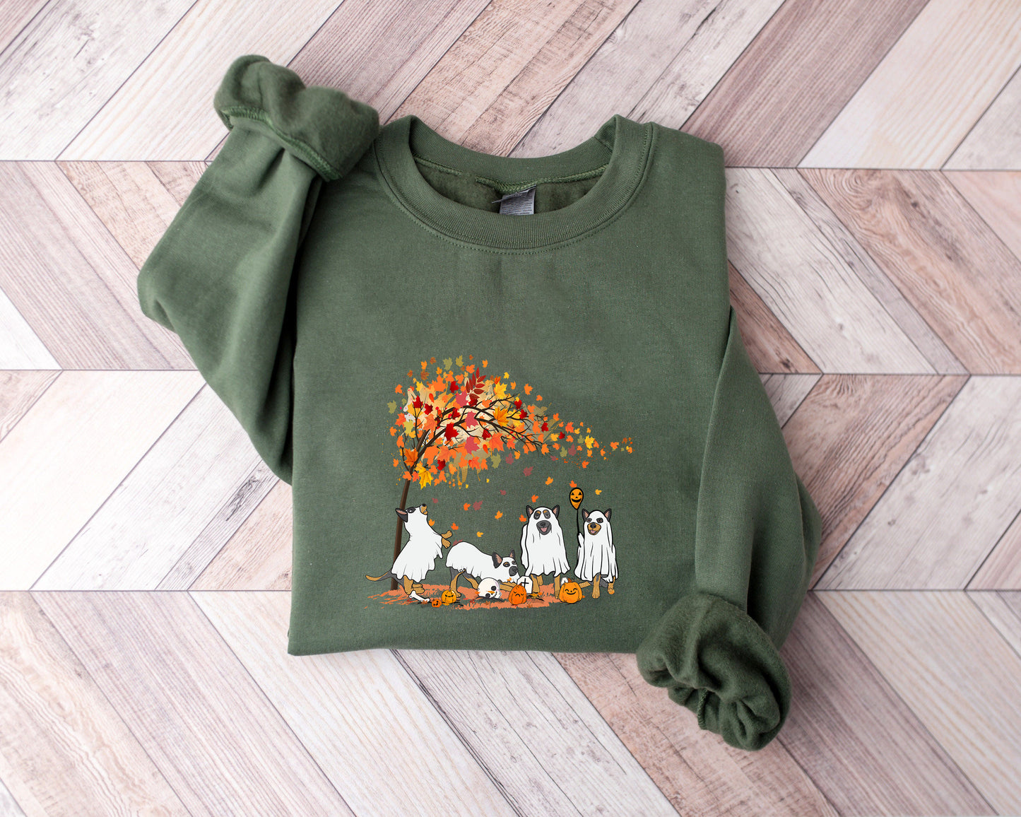 Heeler Fall Halloween Ghost Shirts