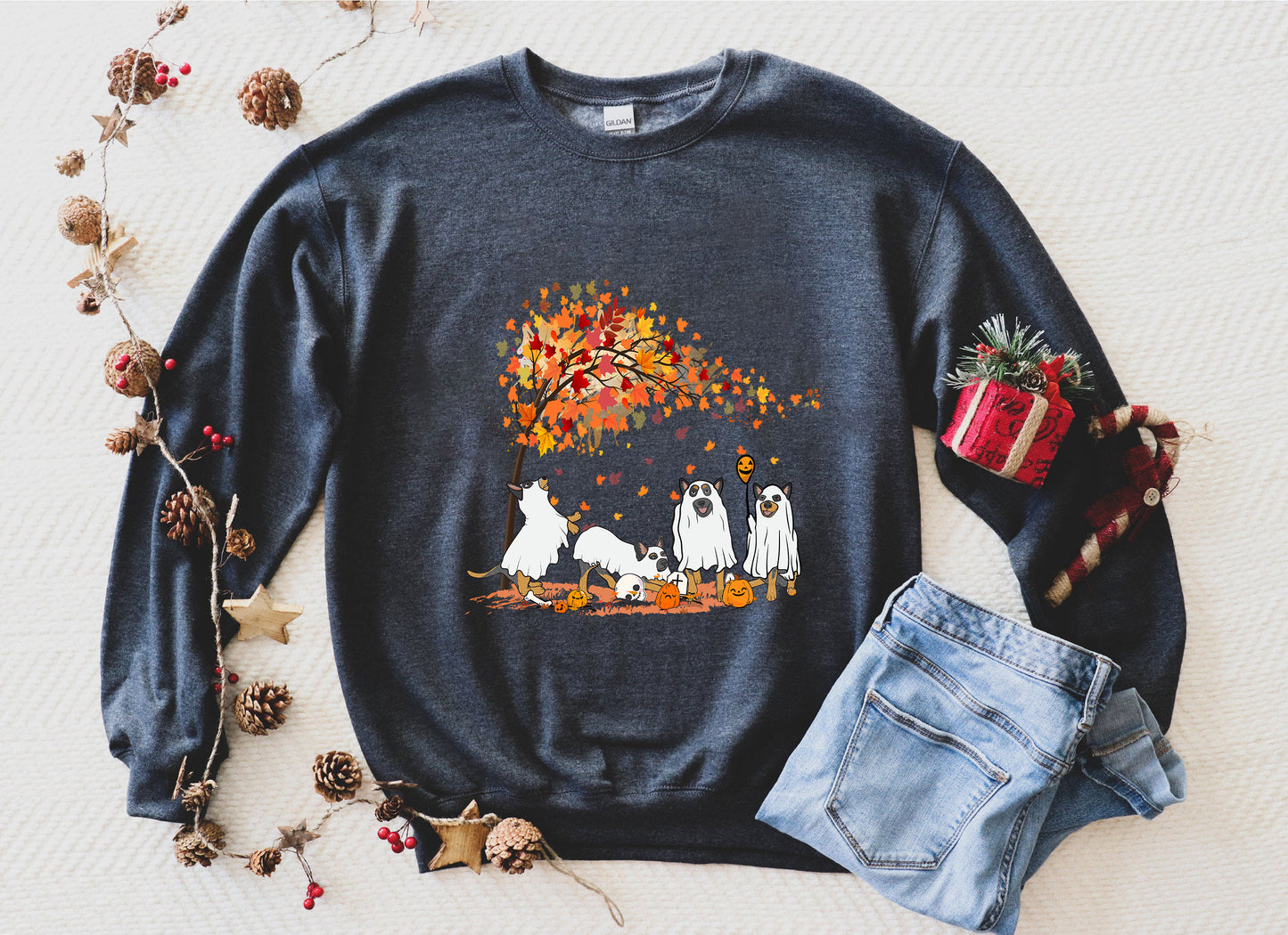 Heeler Fall Halloween Ghost Shirts