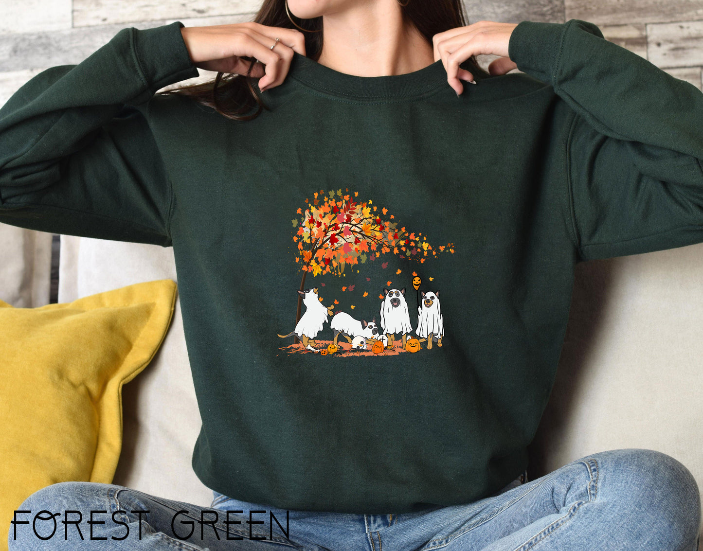 Heeler Fall Halloween Ghost Shirts