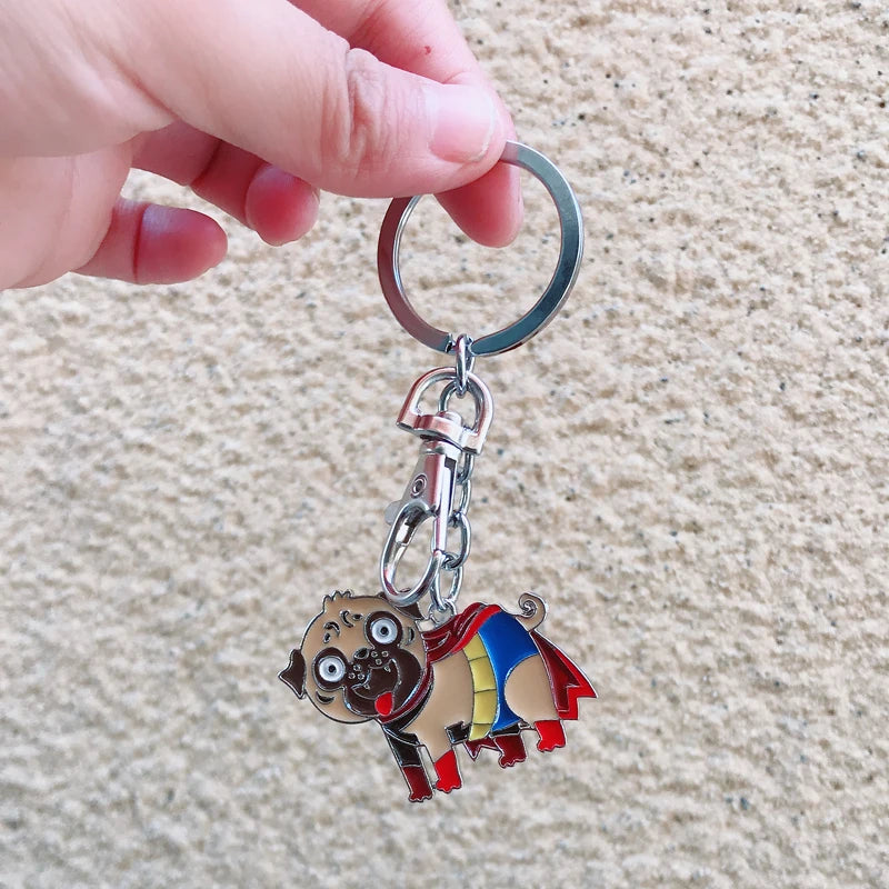 Cute Pug Key chain Bag Charm