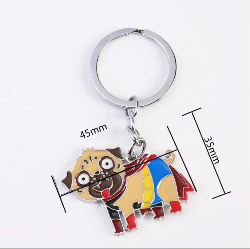 Cute Pug Key chain Bag Charm