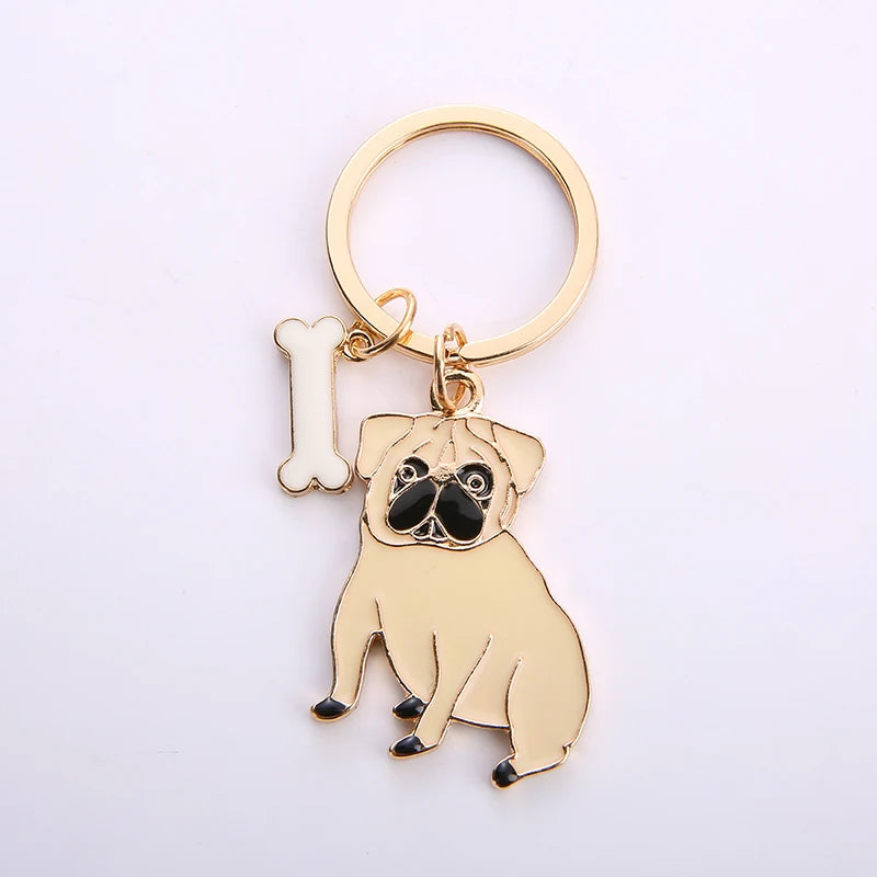Cute Pug Key chain Bag Charm
