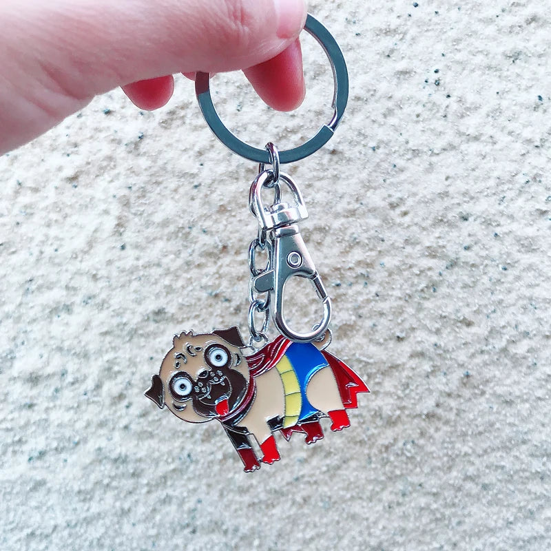 Cute Pug Key chain Bag Charm