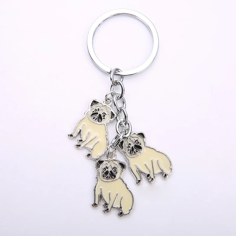 Cute Pug Key chain Bag Charm