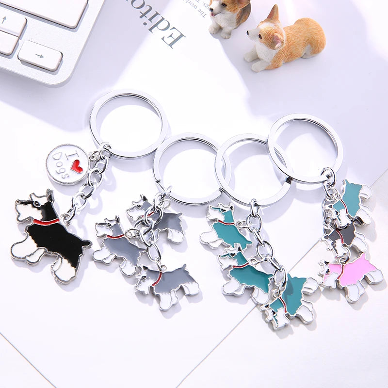 Schnauzer Lovers Keychains
