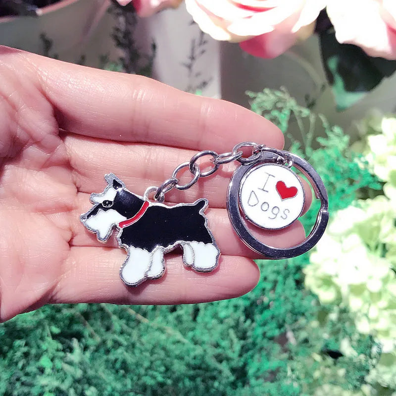Schnauzer Lovers Keychains