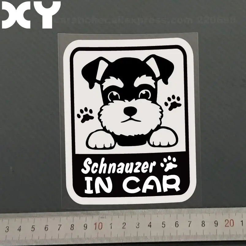Schnauzer Cut Vinyl Decal Sticker
