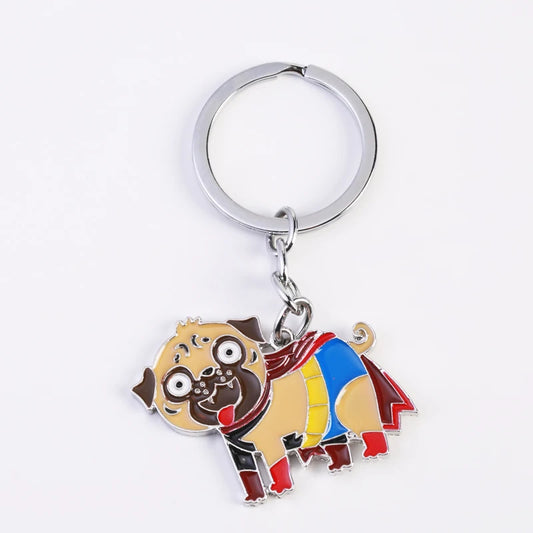 Cute Pug Key chain Bag Charm