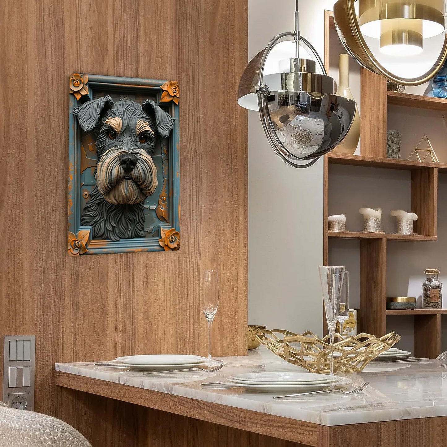 Elegant Schnauzer Wall Art