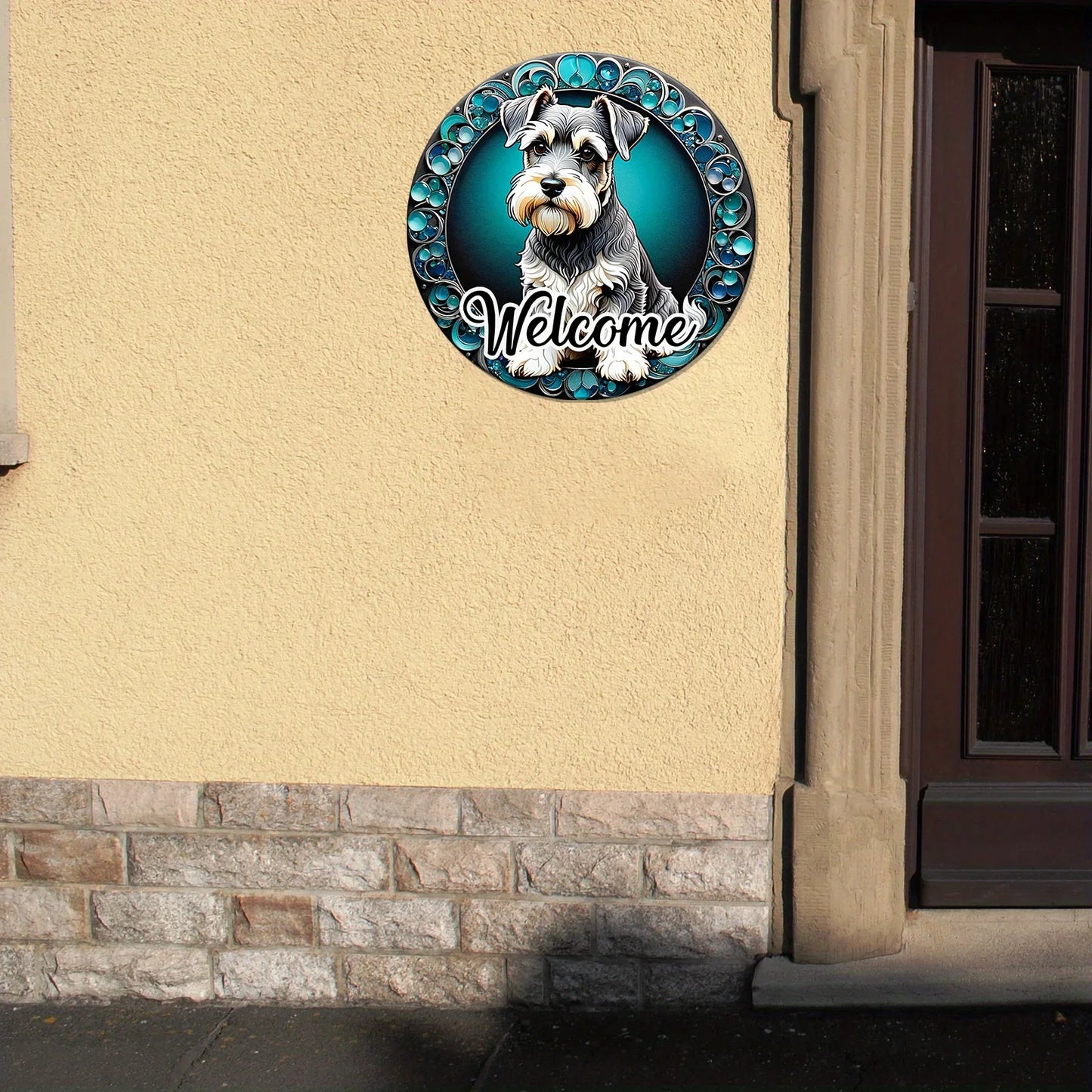 Schnauzer Whimsical Graffiti Wall Art
