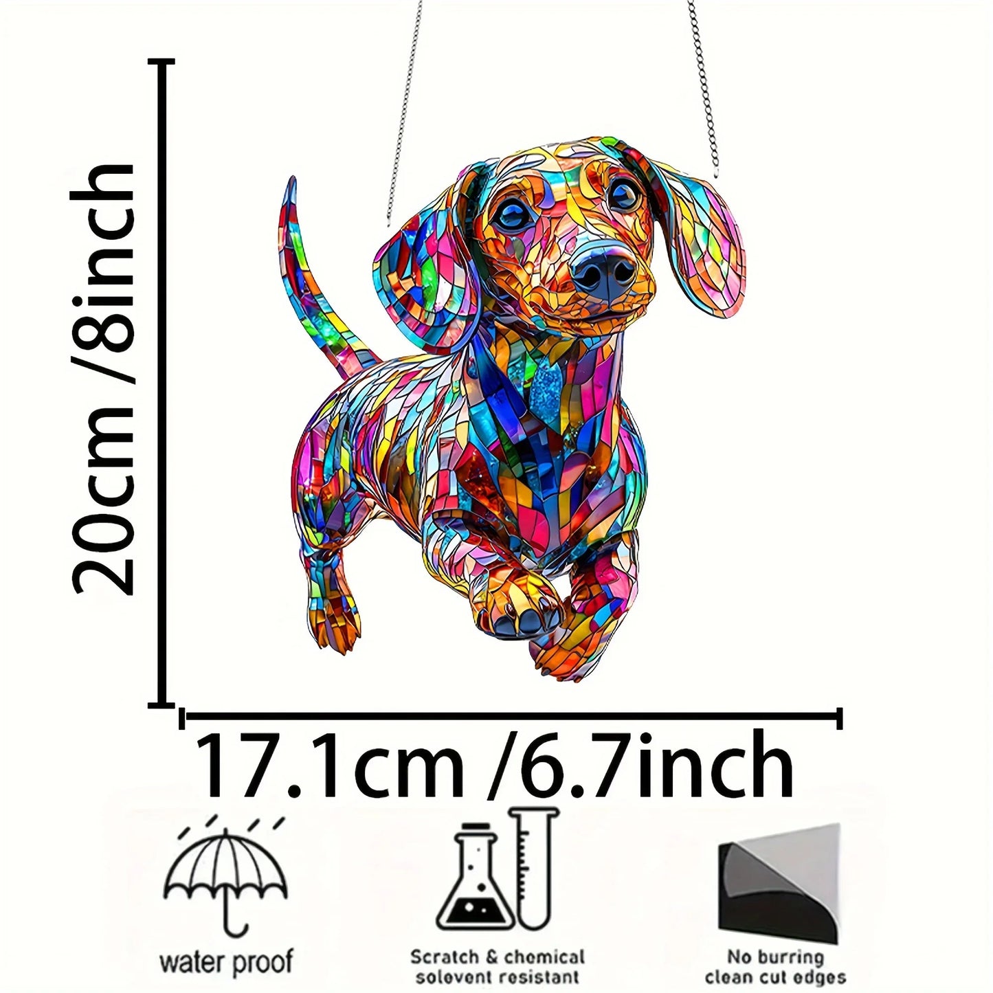 Dachshund Sunshine Window Pendant