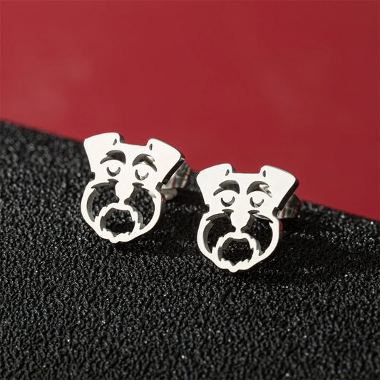 Cute Schnauzer Stud Earrings