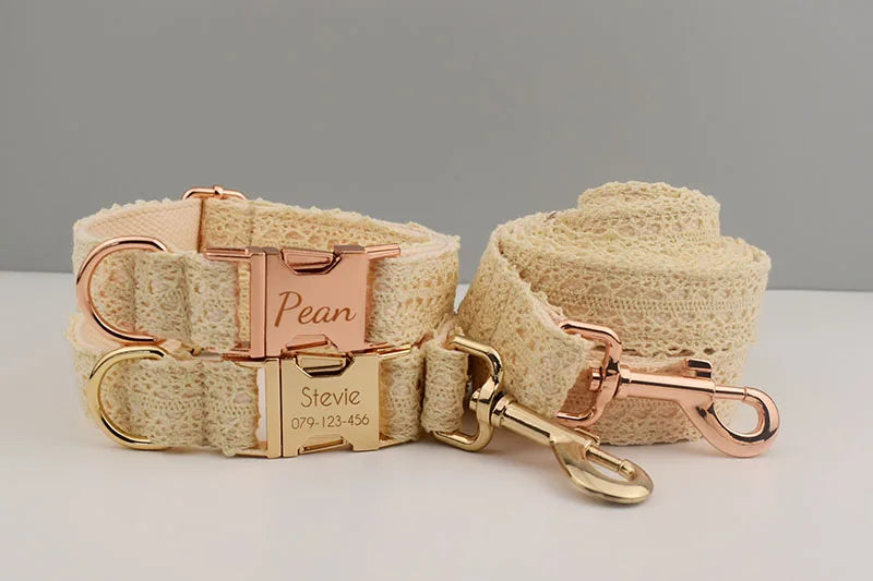 Custom Lace Collar Set For Dog
