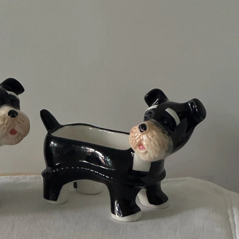 Schnauzer Ceramic Incense Holder & Tray