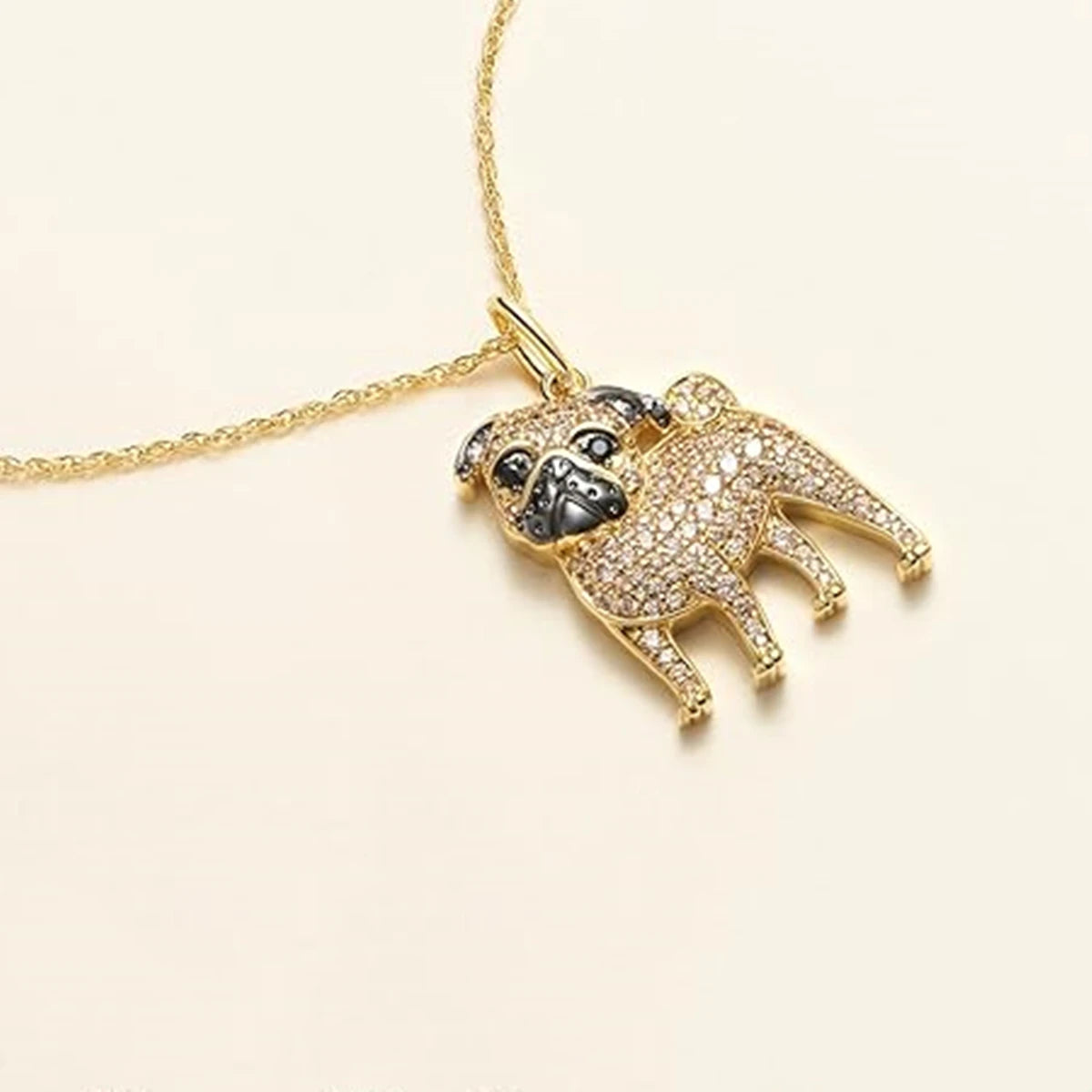 Exquisite Pug Pendant Necklace