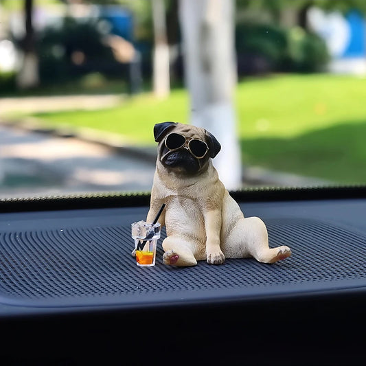 Funny Pug Car Decor