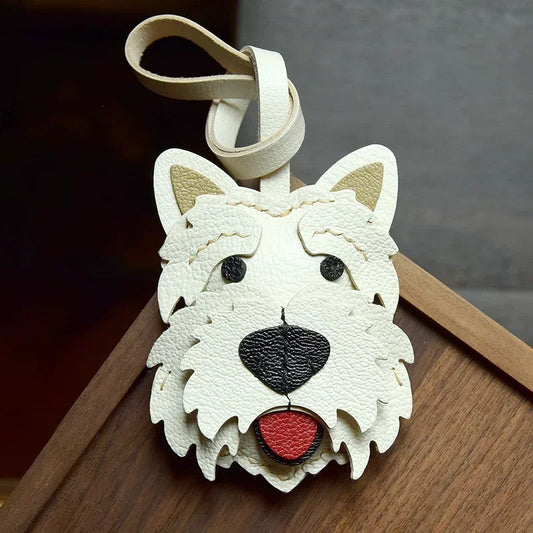 Luxury Leather Westie Pendant