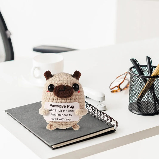 Pug Hug Pocket Mini Handmade Plush