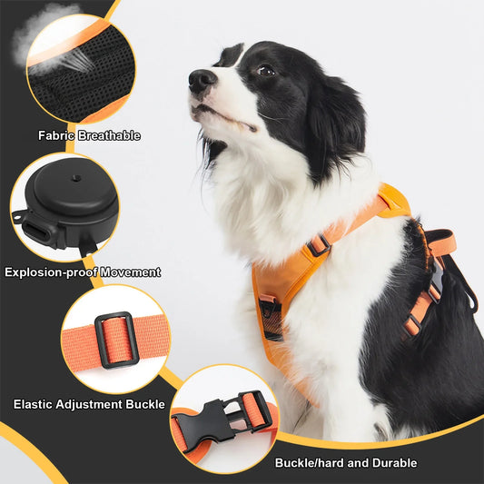 Retractable Dog Harness Leash