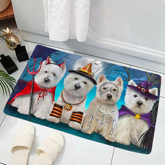 Westie Halloween Doormat