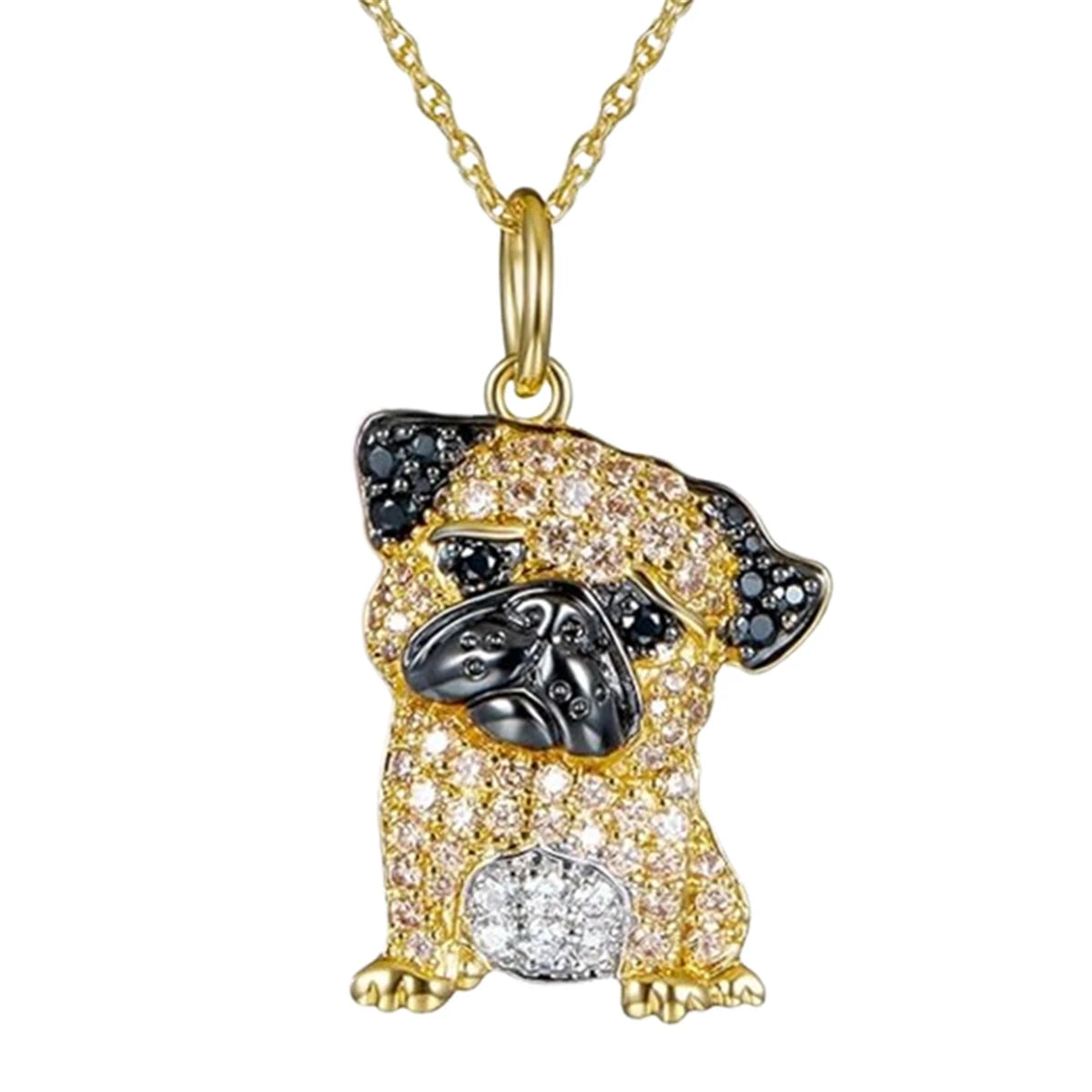 Exquisite Pug Pendant Necklace