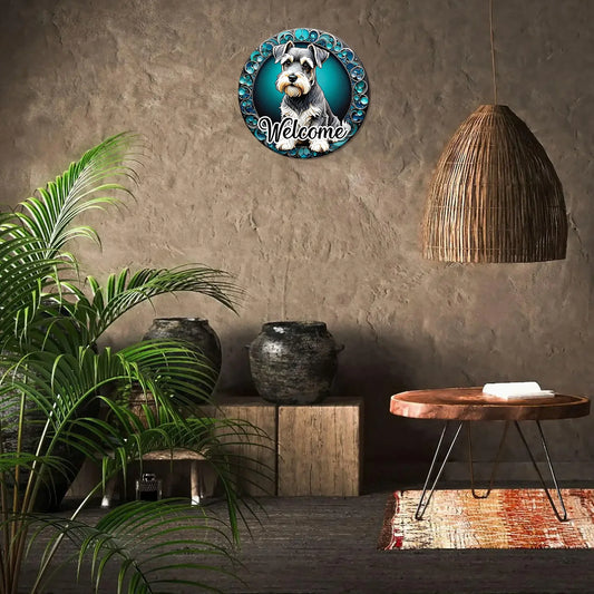 Schnauzer Whimsical Graffiti Wall Art