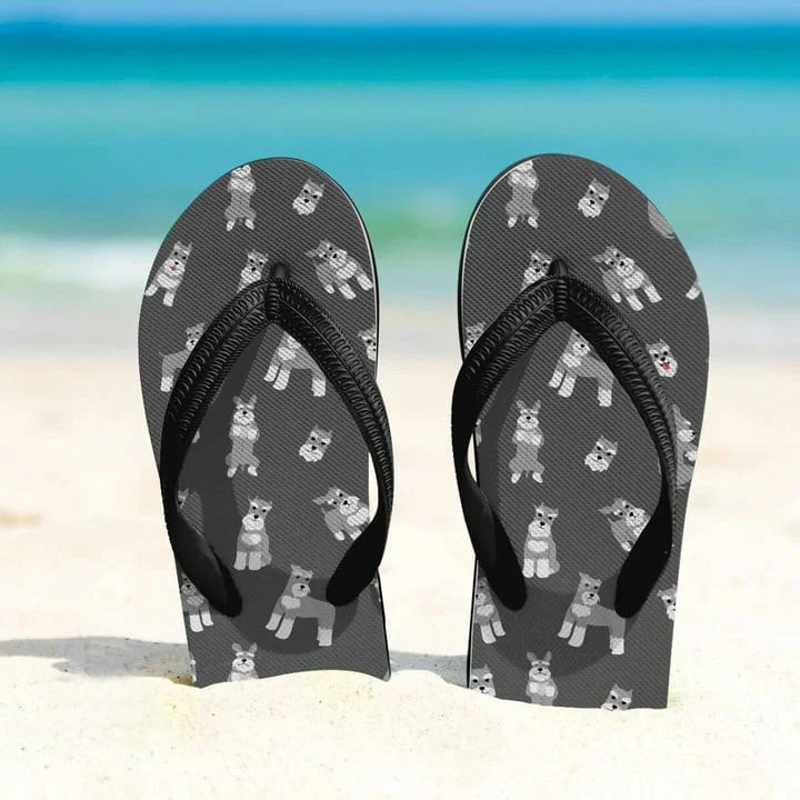 Schnauzer Lover Flip Flops