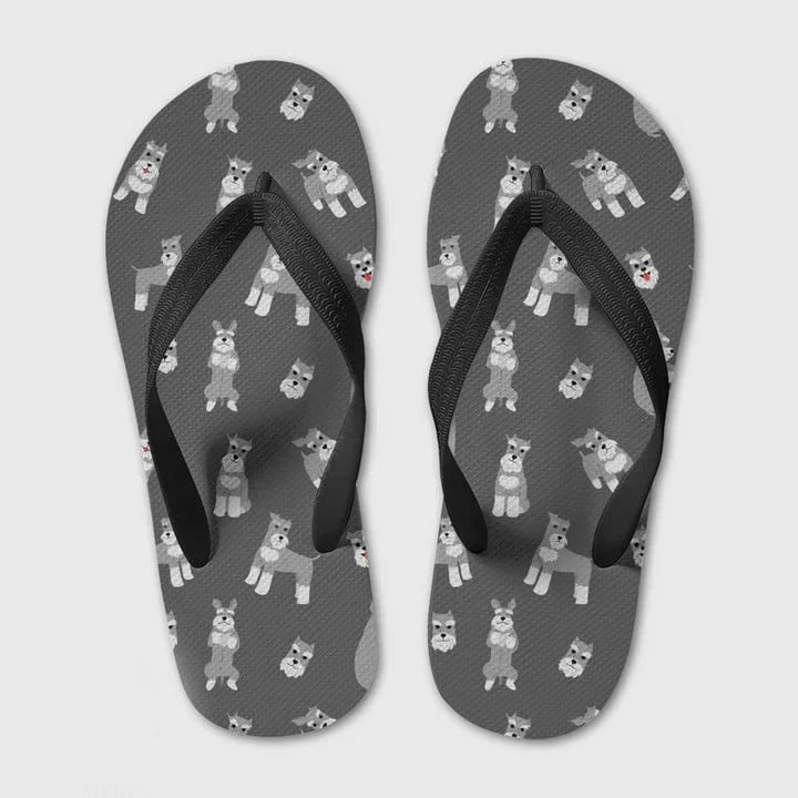 Schnauzer Lover Flip Flops