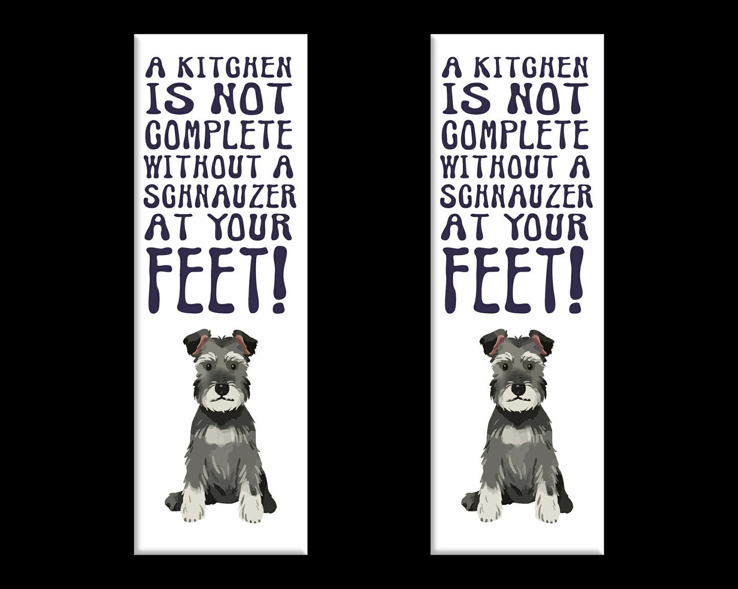 Schnauzer Home Kitchen Fridge Magnet
