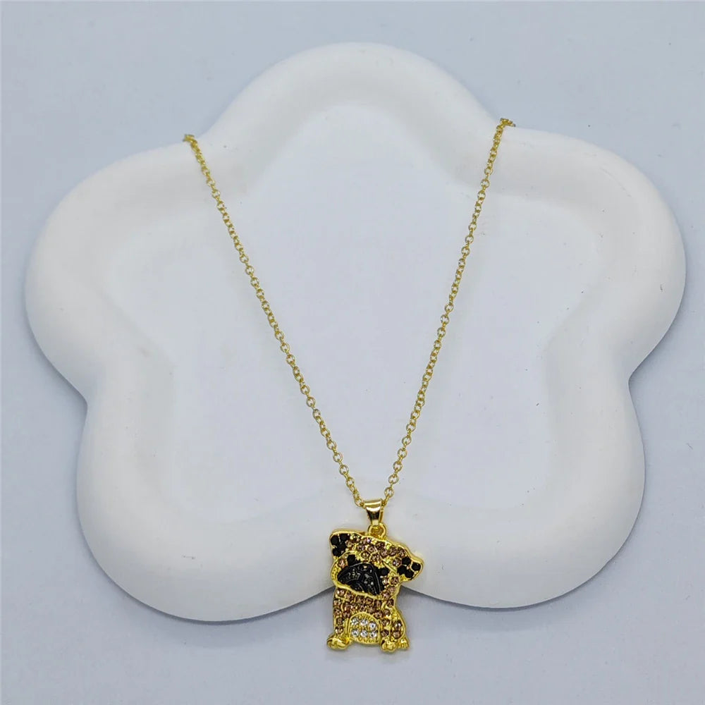 Exquisite Pug Pendant Necklace