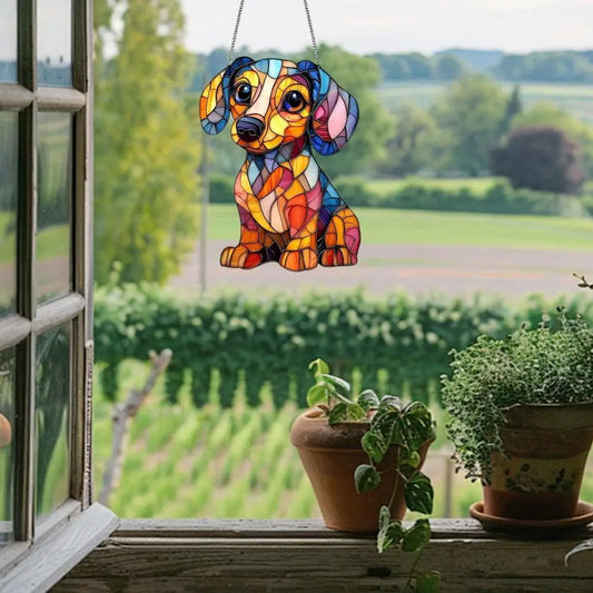 Dachshund Sun-catcher Ornament