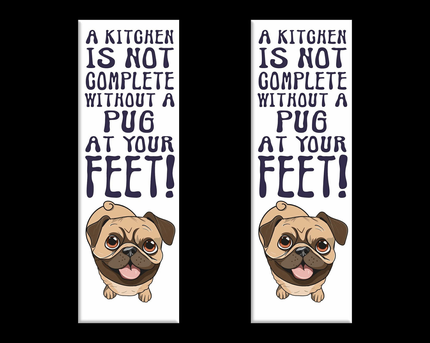 Pug Home Kitchen Fridge Magnet