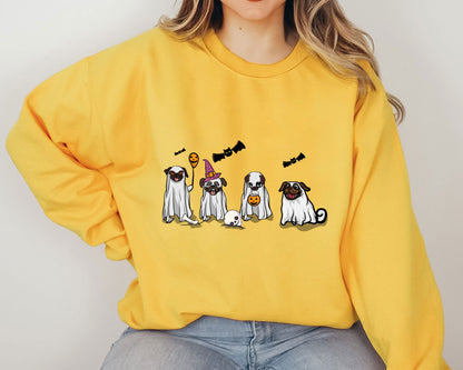 Pug Fall Halloween Ghost Shirts