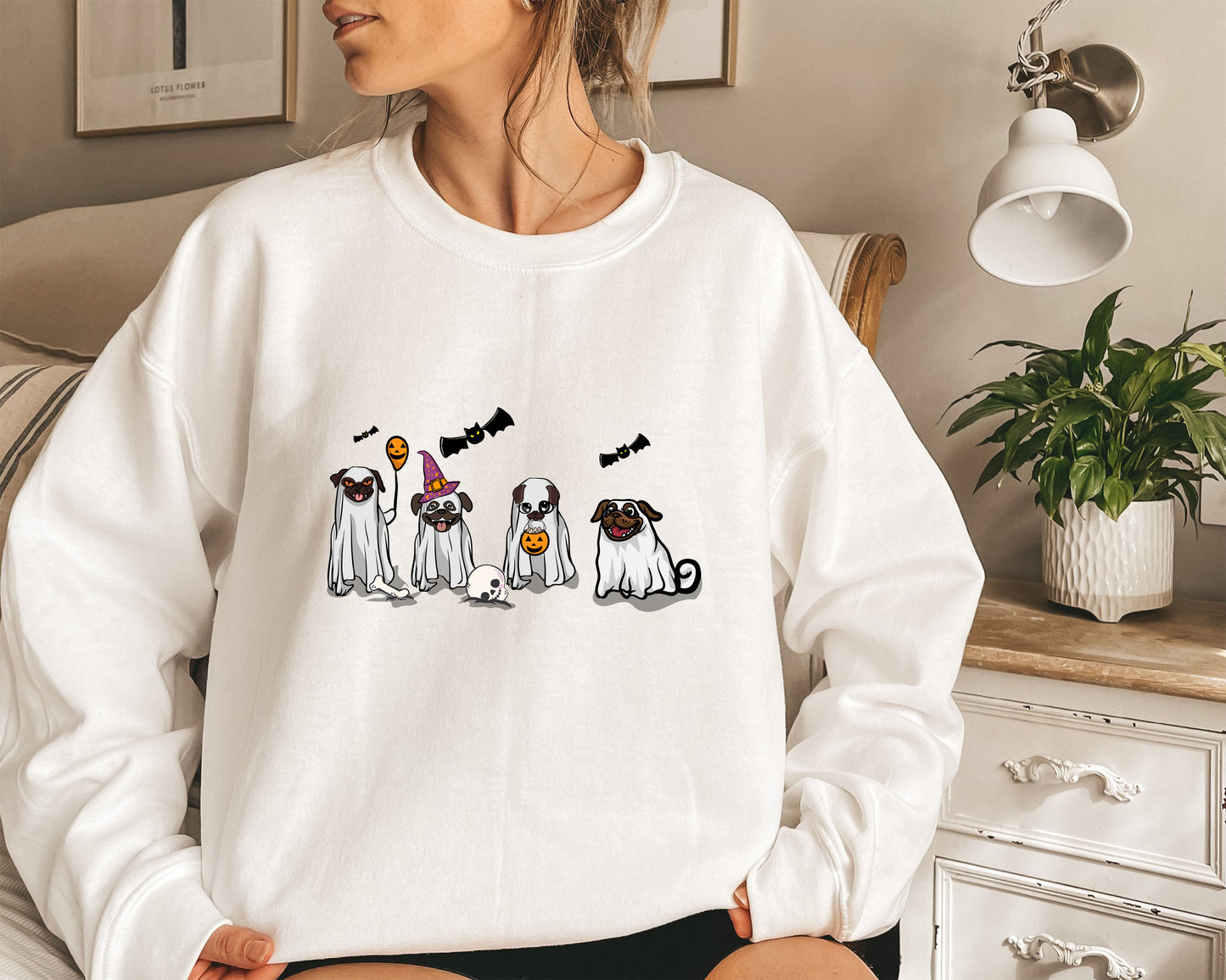 Pug Fall Halloween Ghost Shirts