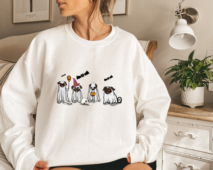 Pug Fall Halloween Ghost Shirts