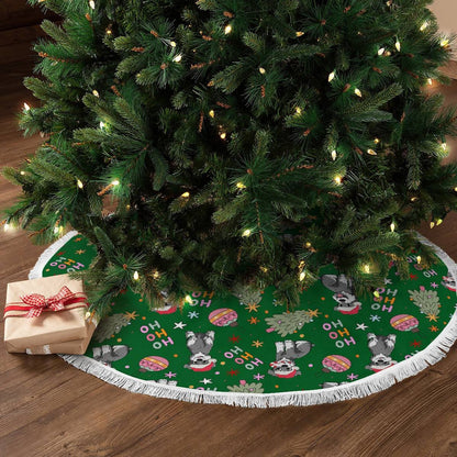 Schnauzer Christmas Tree Skirt