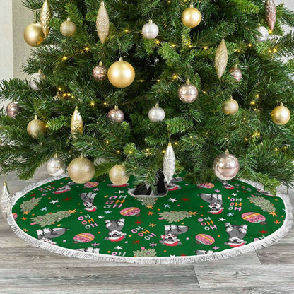 Schnauzer Christmas Tree Skirt