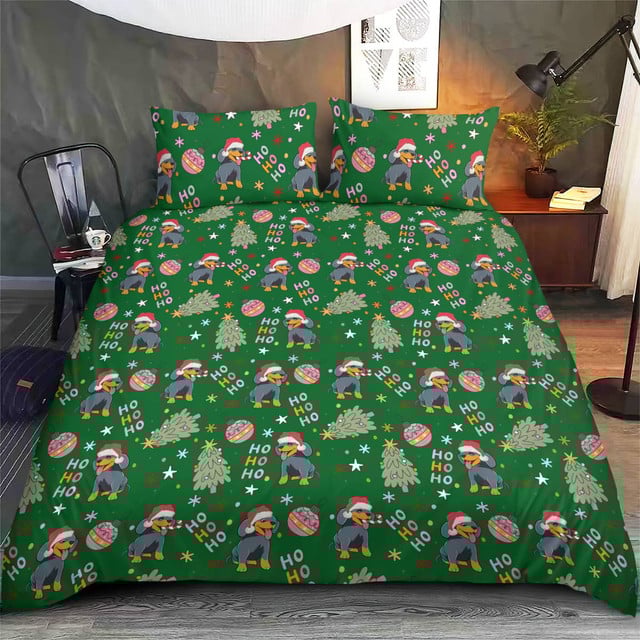 Dachshund Christmas Bedding Set