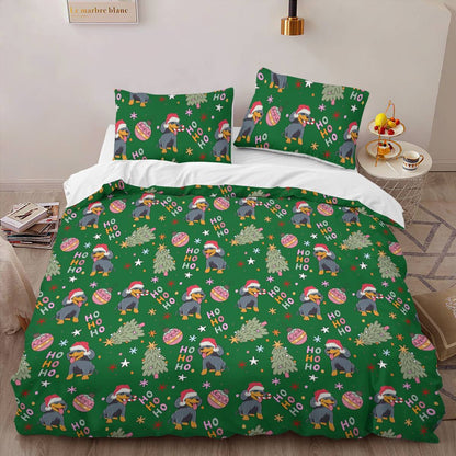 Dachshund Christmas Bedding Set