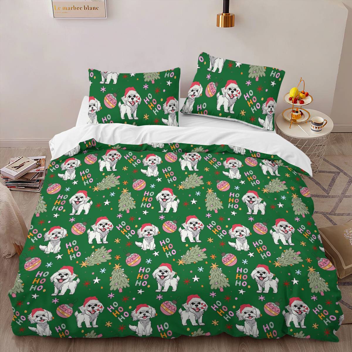 Shih Tzu Christmas Bedding Set