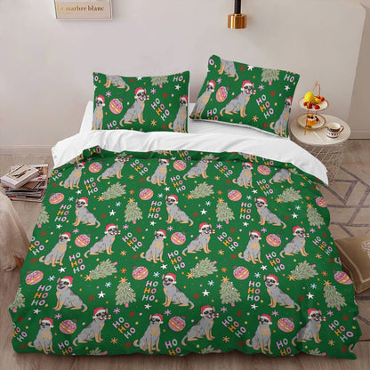 Blue Heeler Christmas Bedding Set