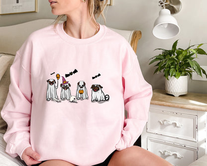 Pug Fall Halloween Ghost Shirts