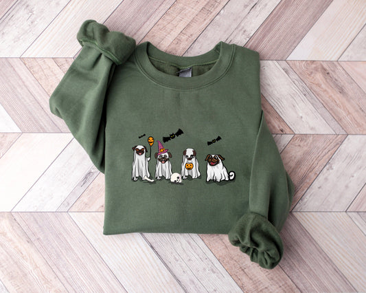 Pug Fall Halloween Ghost Shirts