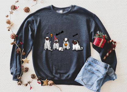 Pug Fall Halloween Ghost Shirts