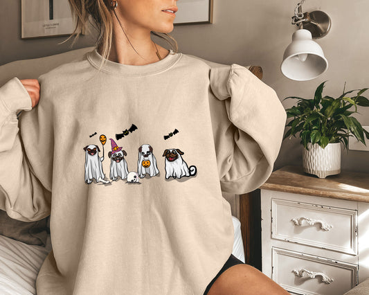 Pug Fall Halloween Ghost Shirts