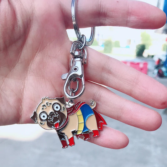 Cute Pug Key chain Bag Charm